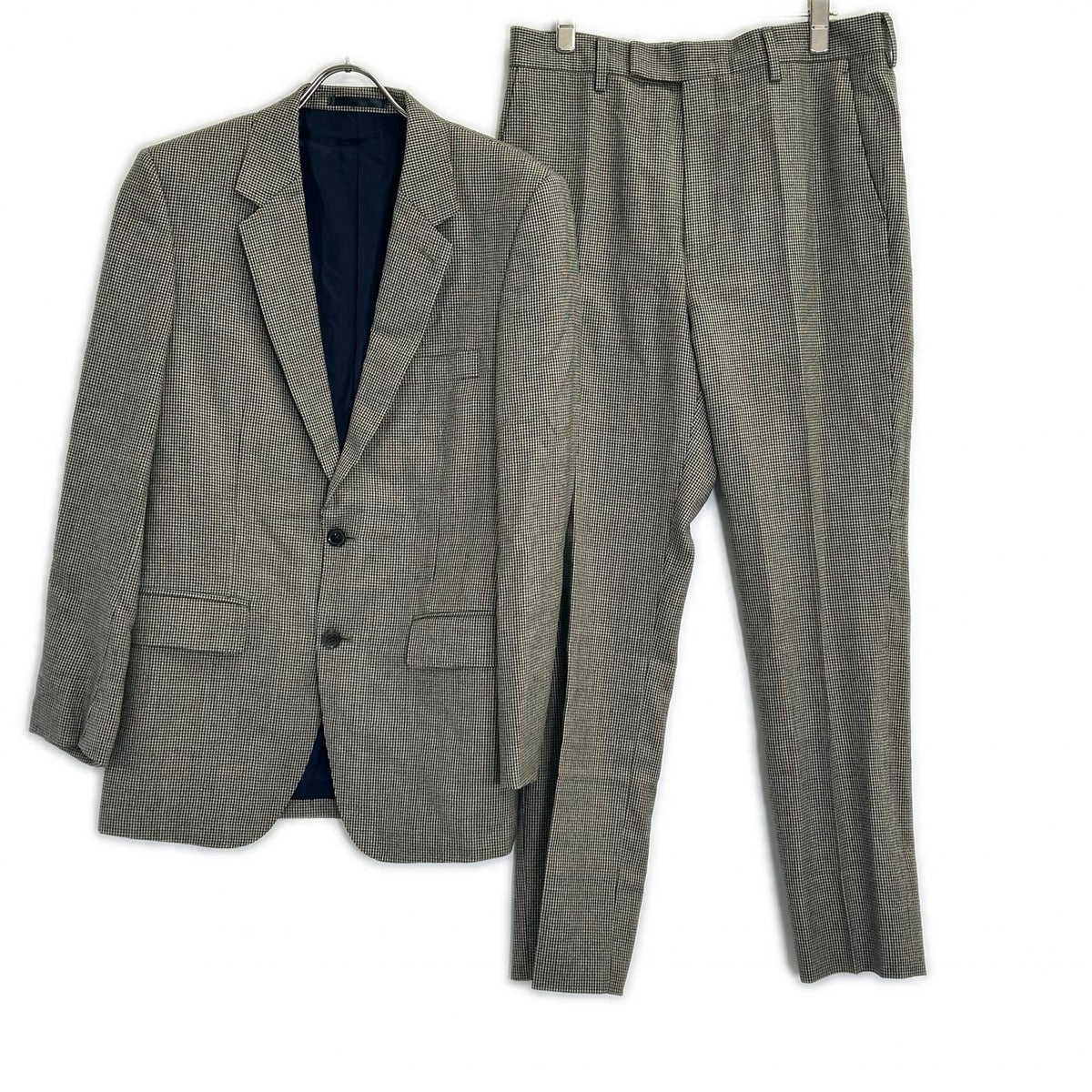 PaulSmith ポールスミス 【バウワー・ローバック社生地】ブラウン ハウンドトゥース柄 2Bテーラード/パンツ スーツ スーツ セットアップ
