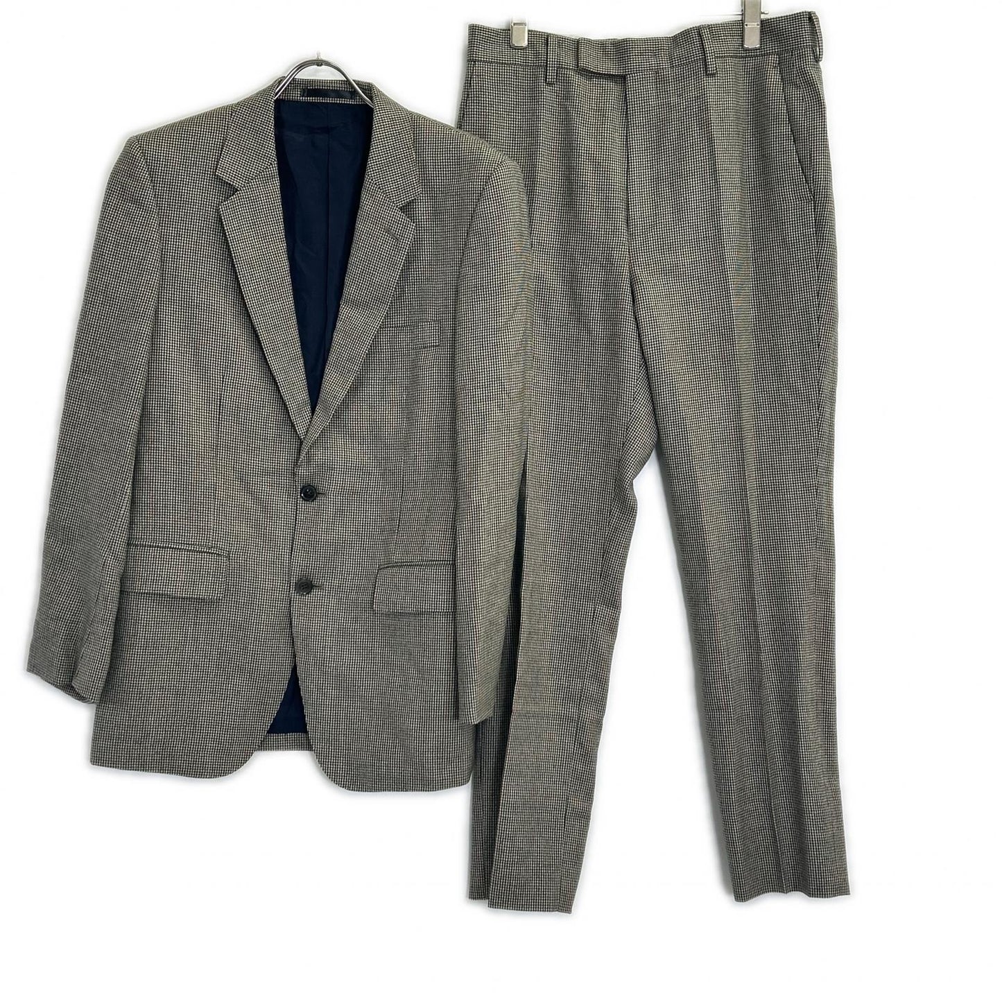 PaulSmith ポールスミス 【バウワー・ローバック社生地】ブラウン ハウンドトゥース柄 2Bテーラード/パンツ スーツ スーツ セットアップ