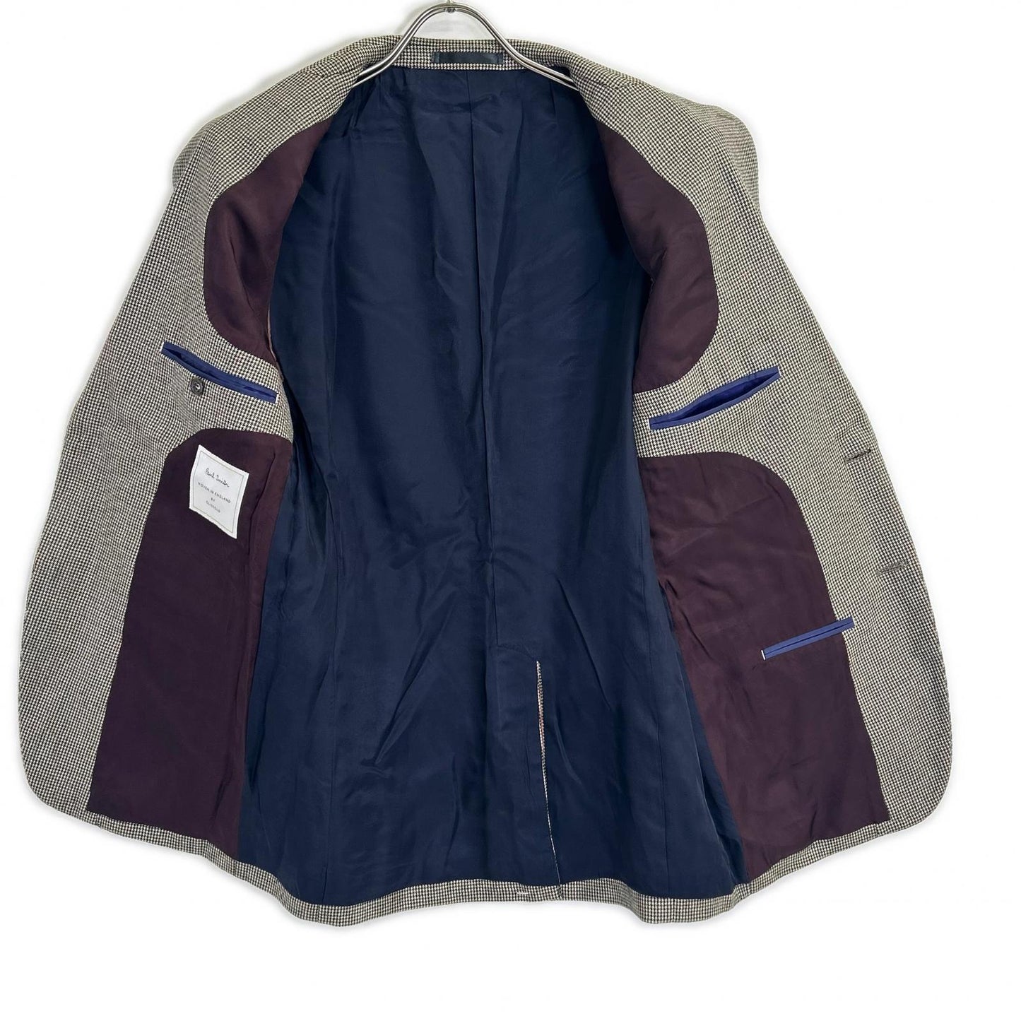 PaulSmith ポールスミス 【バウワー・ローバック社生地】ブラウン ハウンドトゥース柄 2Bテーラード/パンツ スーツ スーツ セットアップ