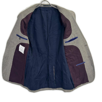 PaulSmith ポールスミス 【バウワー・ローバック社生地】ブラウン ハウンドトゥース柄 2Bテーラード/パンツ スーツ スーツ セットアップ