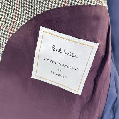 PaulSmith ポールスミス 【バウワー・ローバック社生地】ブラウン ハウンドトゥース柄 2Bテーラード/パンツ スーツ スーツ セットアップ