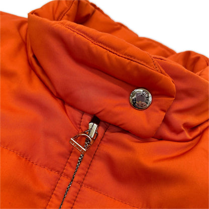 HERMES エルメス オレンジ ナイロン セリエ ジップアップベスト ベスト