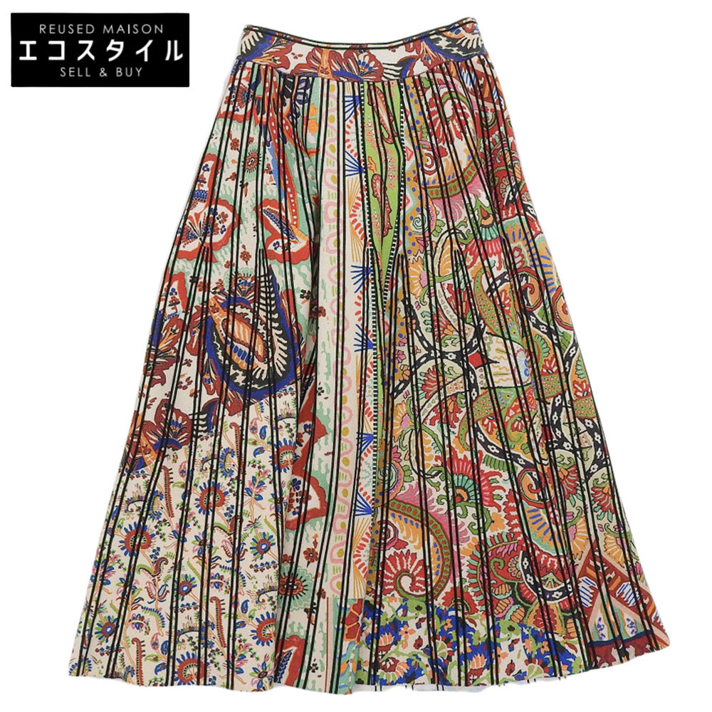 ETRO エトロ レーヨン 総柄 フレアスカート レディース マルチカラー 38 221-19683-9656 スカート