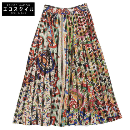 ETRO エトロ レーヨン 総柄 フレアスカート レディース マルチカラー 38 221-19683-9656 スカート