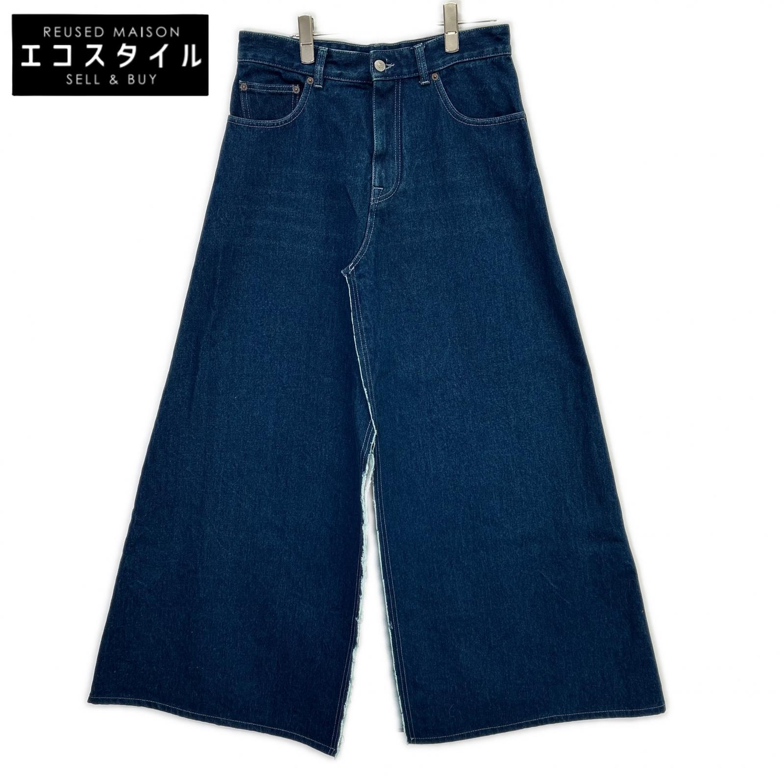 MM6 エムエムシックス S52MA0144 21AW インディゴ ビックスリットデニムスカート スカート
