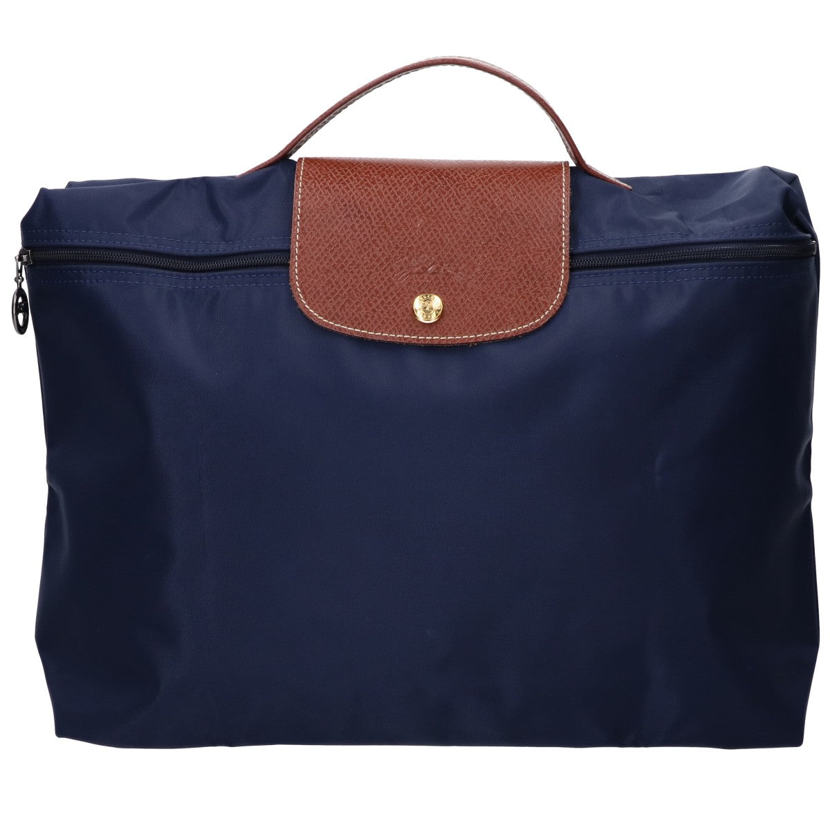 Longchamp ロンシャン ネイビー ナイロン×レザー ルプリアージュ ブリーフバッグ ビジネスバッグ ブリーフケース