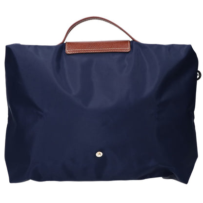 Longchamp ロンシャン ネイビー ナイロン×レザー ルプリアージュ ブリーフバッグ ビジネスバッグ ブリーフケース