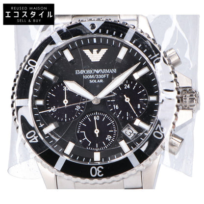 EMPORIOARMANI エンポリオアルマーニ 【新品同様】AR11739 WORLD EXPLORER ワールドエクスプローラー ソーラーパワー クロノグラフ 腕時計