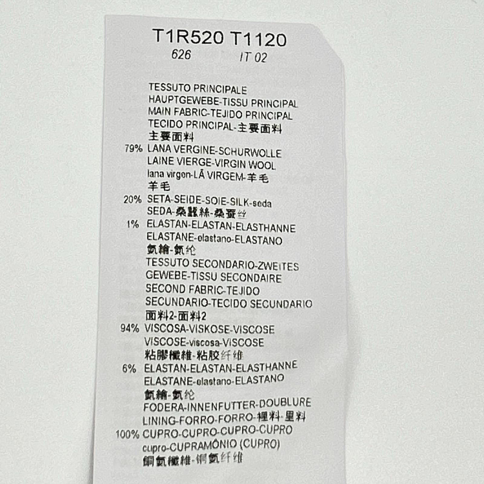 EMPORIOARMANI エンポリオアルマーニ T1R520 グレー ショールカラー ウールシルクジャケット ジャケット