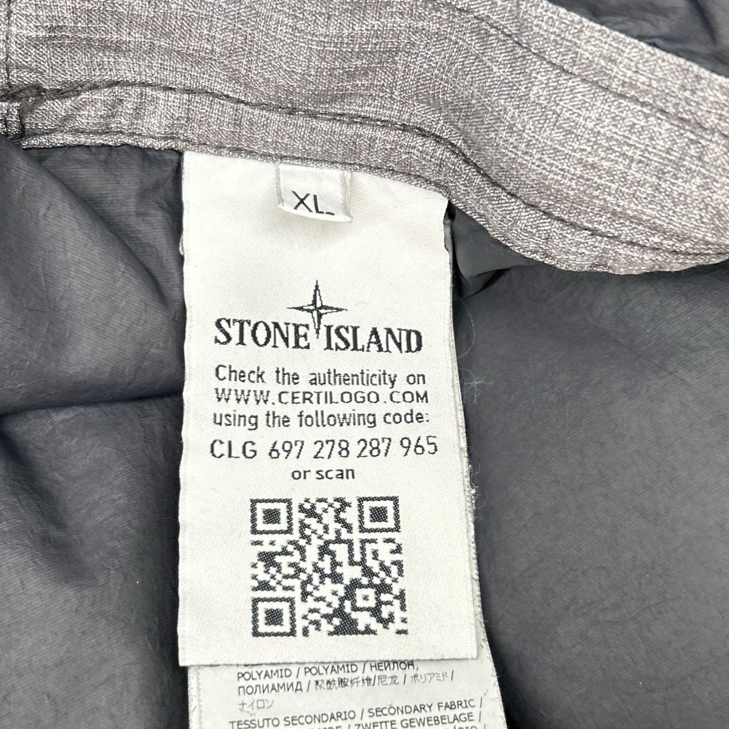 STONE ISLAND ストーンアイランド 14AW 611570648 グレー 4POCKETS HOODED DOWN JACKET ジャケット