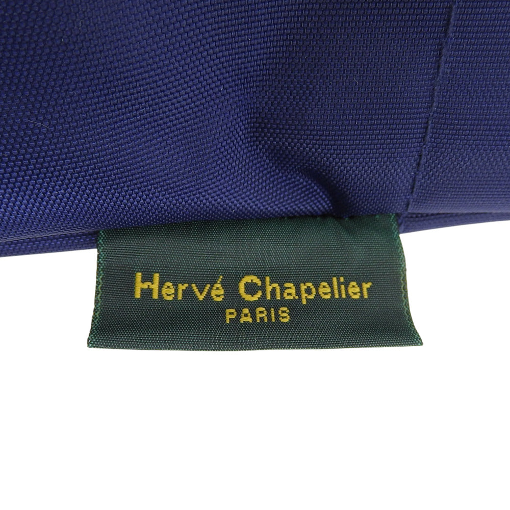 Herve Chapelier エルベシャプリエ 新品同様 舟型 ショルダーL トートバッグ ナイロン ブルーニュイ×ブルーニュイ ネイビー 26SS 925N トートバッグ