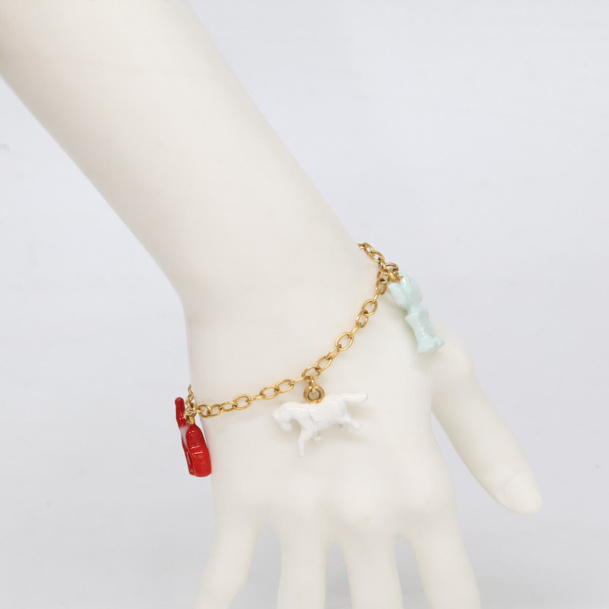 MARNI マルニ 【美品】アニマルチャーム チェーン ブレスレット