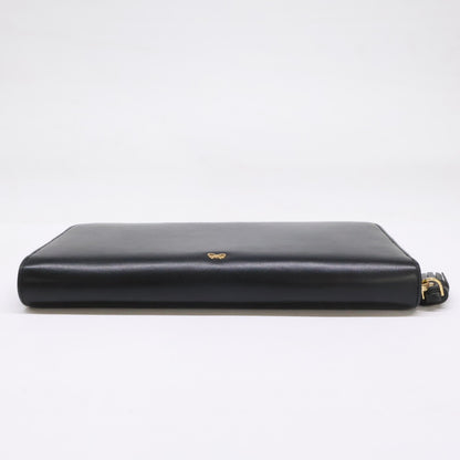 Anya Hindmarch アニヤ ハインドマーチ パンチングスマイリー ラウンドファスナー レザー ロングウォレット 長財布（小銭入れあり）