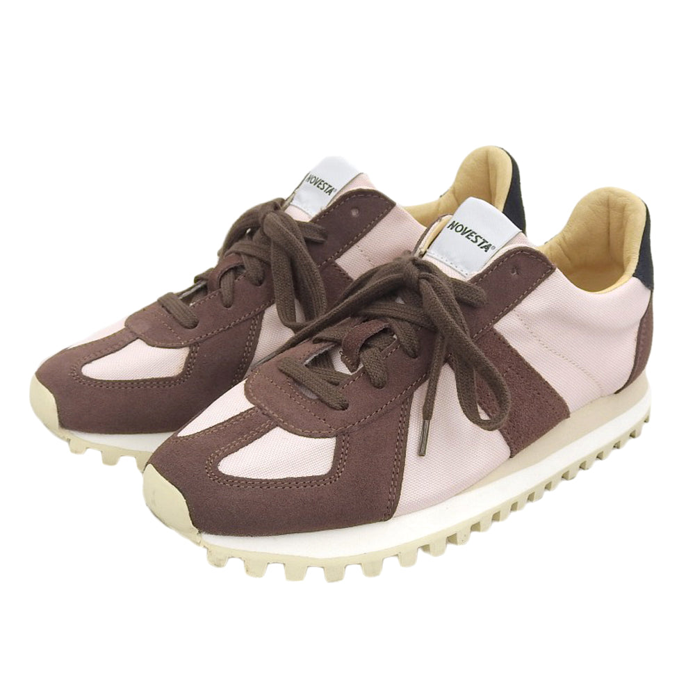 Novesta ノヴェスタ 美品 GERMAN TRAINER TRAIL ジャーマン トレーナー トレイル シューズ レディース ピンク/ブラウン 38 シューズ