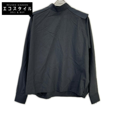 【SALE】 THE RERACS ザ・リラクス 23FWーREBL-379L-J ブラック セーラーカラー バックジップロングスリーブ トップス