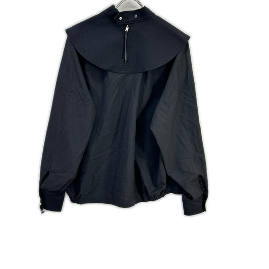 【SALE】 THE RERACS ザ・リラクス 23FWーREBL-379L-J ブラック セーラーカラー バックジップロングスリーブ トップス
