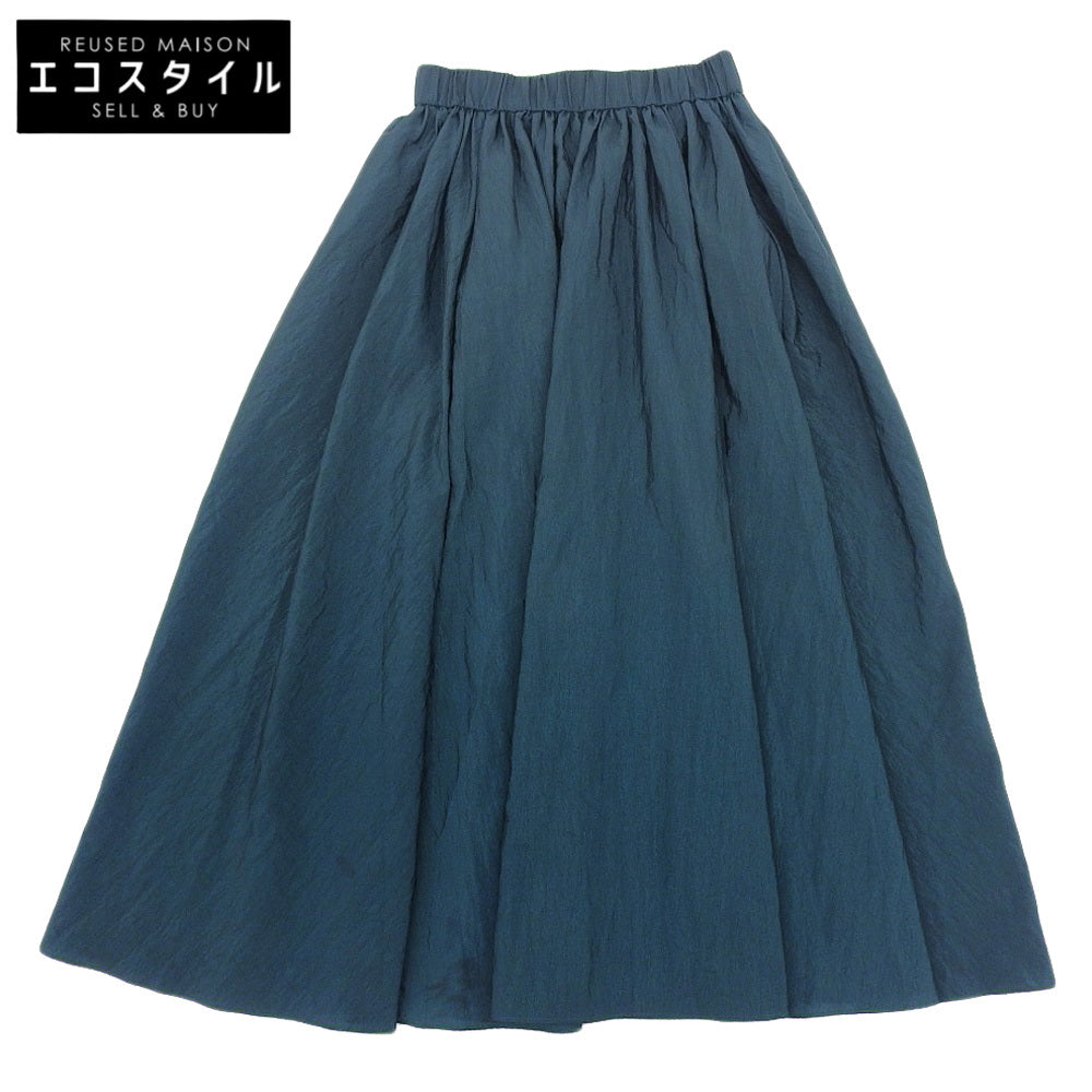 JOURNAL STANDARD L'ESSAGE ジャーナルスタンダード レサージュ 美品 ワッシャーナイロン ボリュームスカート レディース グリーン 24年製 スカート