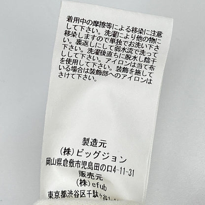 GOODGRIEF グッドグリーフ ホワイト コットンデニム オーバーオール オーバーオール オールインワン