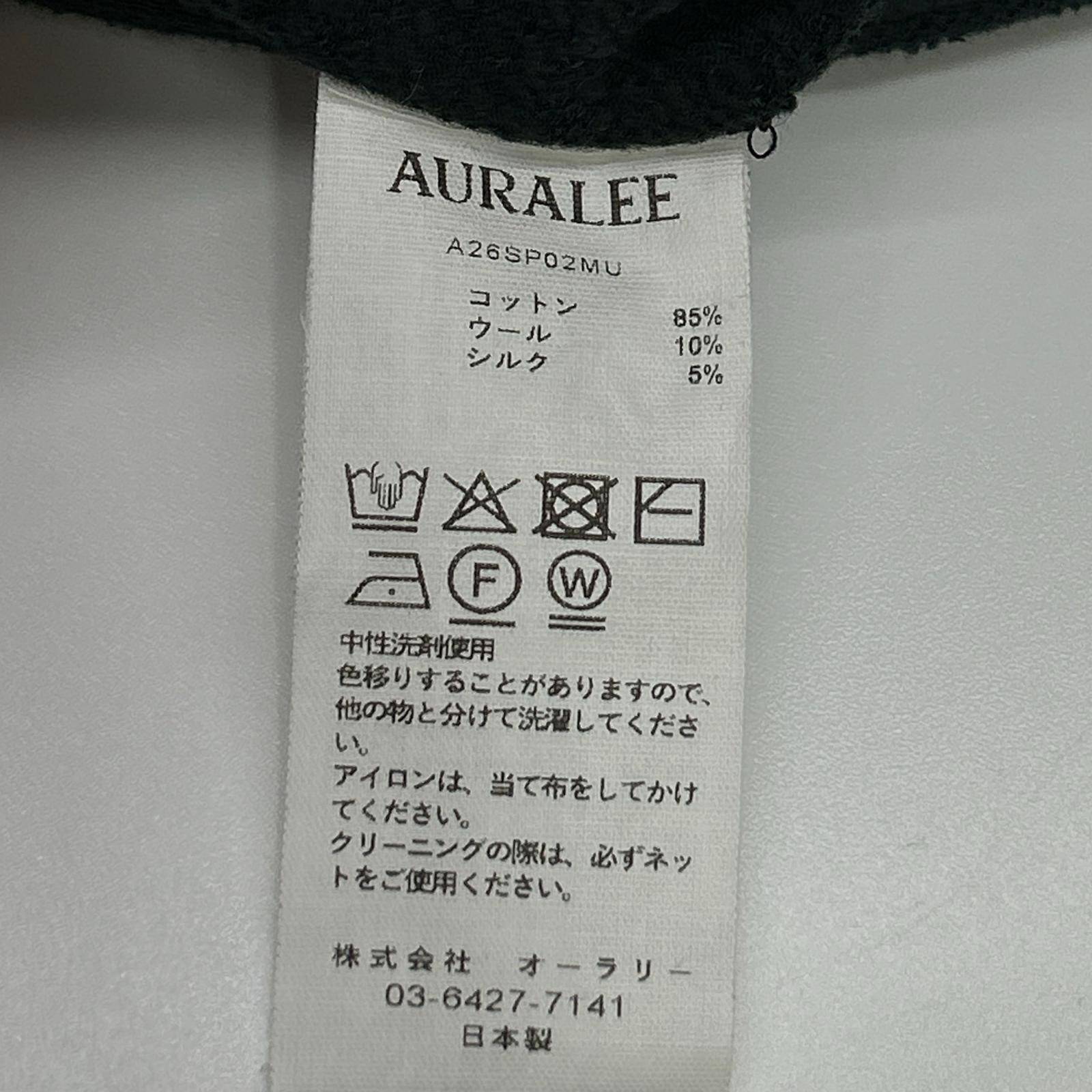 AURALEE オーラリー 26SS A26SP02MU インクブラック HIGH TWIST LIGHT SWEAT P/O トップス