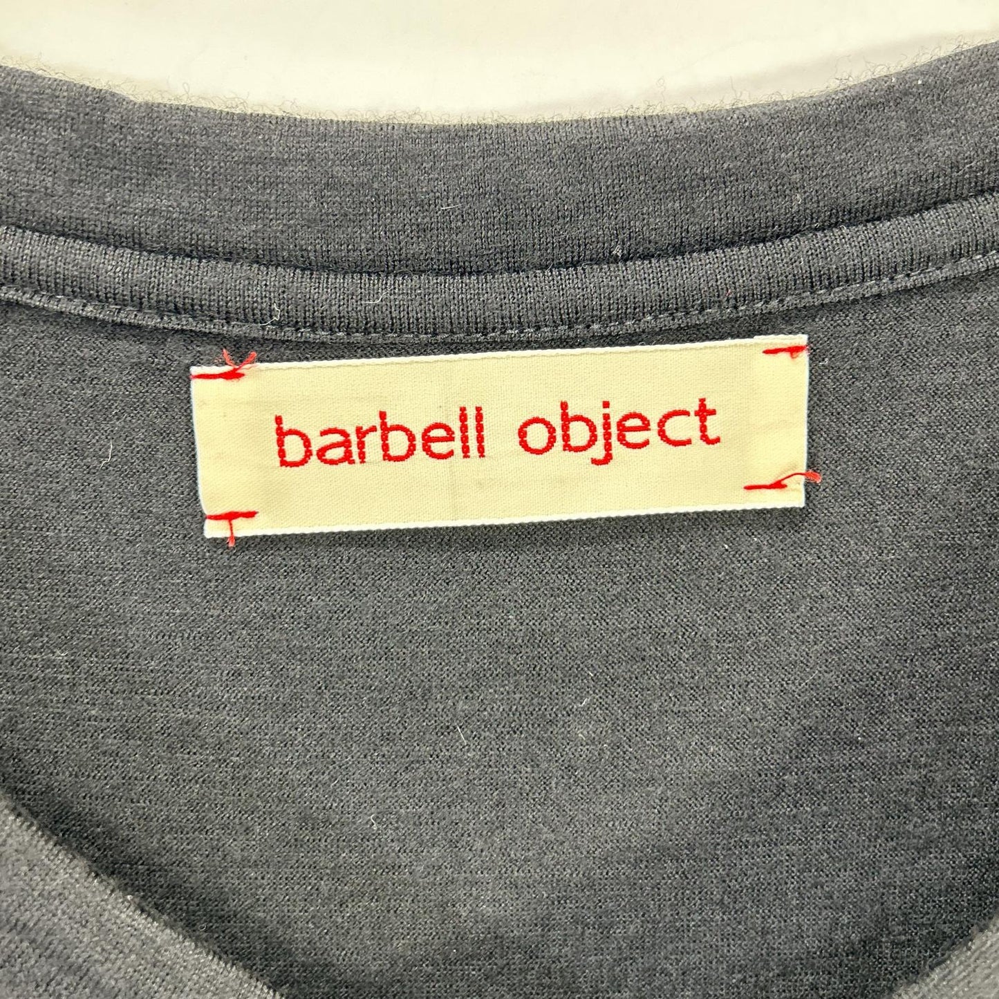 barbell object バーベルオブジェクト bo-04cn04 ブラック sw ns top カットオフデザイン ノースリーブカットソー トップス