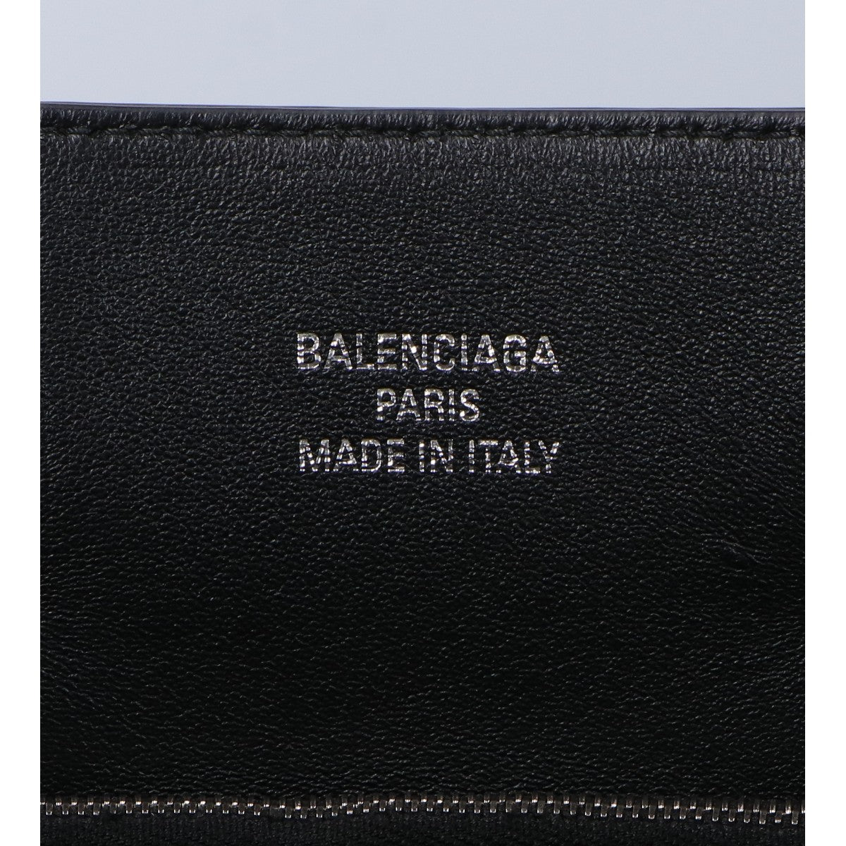 BALENCIAGA バレンシアガ 812545 ブラック×シルバー ナチュラルスムースカーフ BEL AIR CARRY ALL S/ベルエアー キャリーオールバッグ スモール ショルダーバッグ