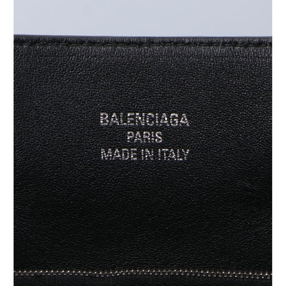 BALENCIAGA バレンシアガ 812545 ブラック×シルバー ナチュラルスムースカーフ BEL AIR CARRY ALL S/ベルエアー キャリーオールバッグ スモール ショルダーバッグ