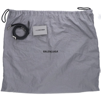 BALENCIAGA バレンシアガ 812545 ブラック×シルバー ナチュラルスムースカーフ BEL AIR CARRY ALL S/ベルエアー キャリーオールバッグ スモール ショルダーバッグ