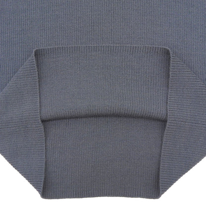 theory luxe セオリーリュクス 美品 ウール混 クルーネック リブニットソー トップス レディース チャコールグレー S32 03-5401792 25AW トップス