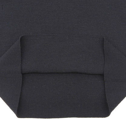 theory luxe セオリーリュクス ウール混 クルーネック リブニットソー トップス レディース 黒 ブラック S32 03-5401792 25AW トップス