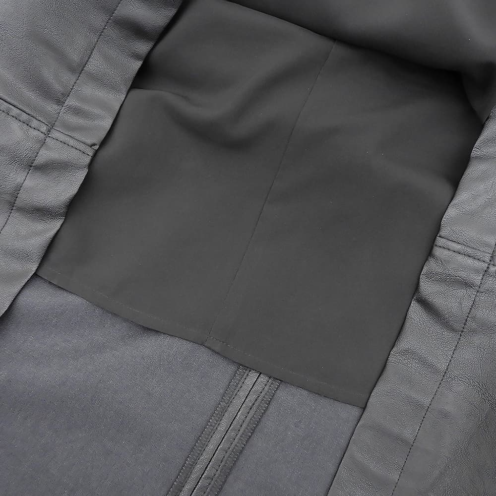 theory luxe セオリーリュクス 美品 フェイクレザー フロントタックロングフレアスカート レディース 黒 ブラック S32 03-5107315 25SS スカート