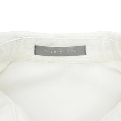 theory luxe セオリーリュクス 美品 SLATE DENIM IVANE コットン デニムジャケット レディース 白 ホワイト S32 03-5108250 25SS ジャケット