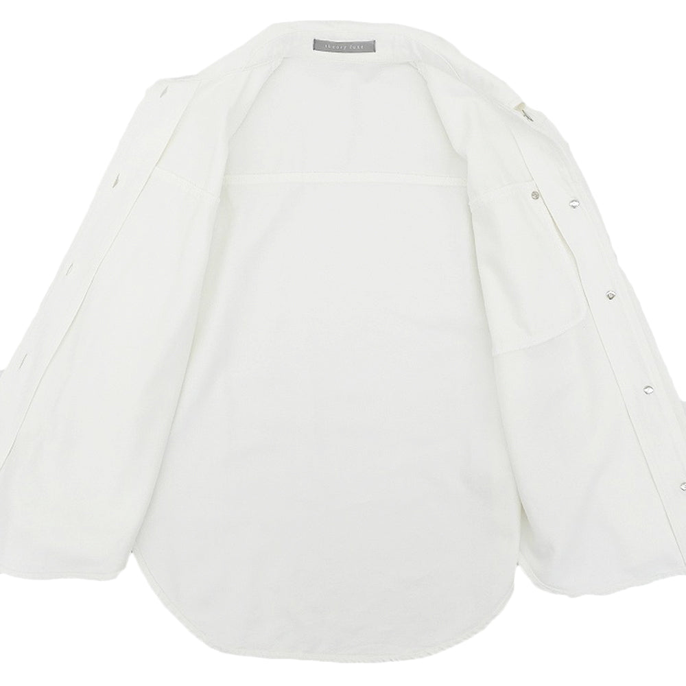 theory luxe セオリーリュクス 美品 SLATE DENIM IVANE コットン デニムジャケット レディース 白 ホワイト S32 03-5108250 25SS ジャケット