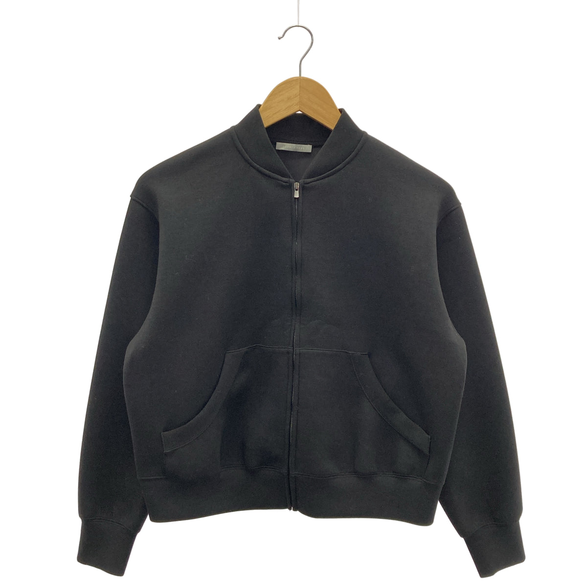 theory luxe セオリーリュクス 24AW 03-4303011 ブラック レーヨン混 クロップドジップブルゾン ジャケット