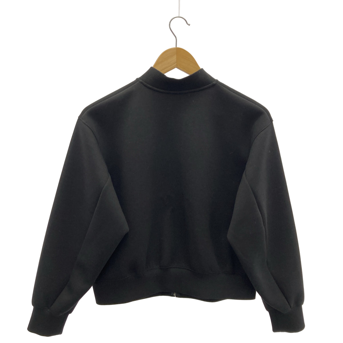 theory luxe セオリーリュクス 24AW 03-4303011 ブラック レーヨン混 クロップドジップブルゾン ジャケット