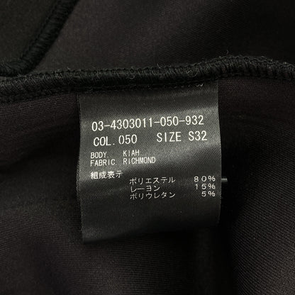 theory luxe セオリーリュクス 24AW 03-4303011 ブラック レーヨン混 クロップドジップブルゾン ジャケット