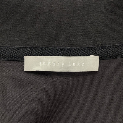 theory luxe セオリーリュクス 24AW 03-4303011 ブラック レーヨン混 クロップドジップブルゾン ジャケット