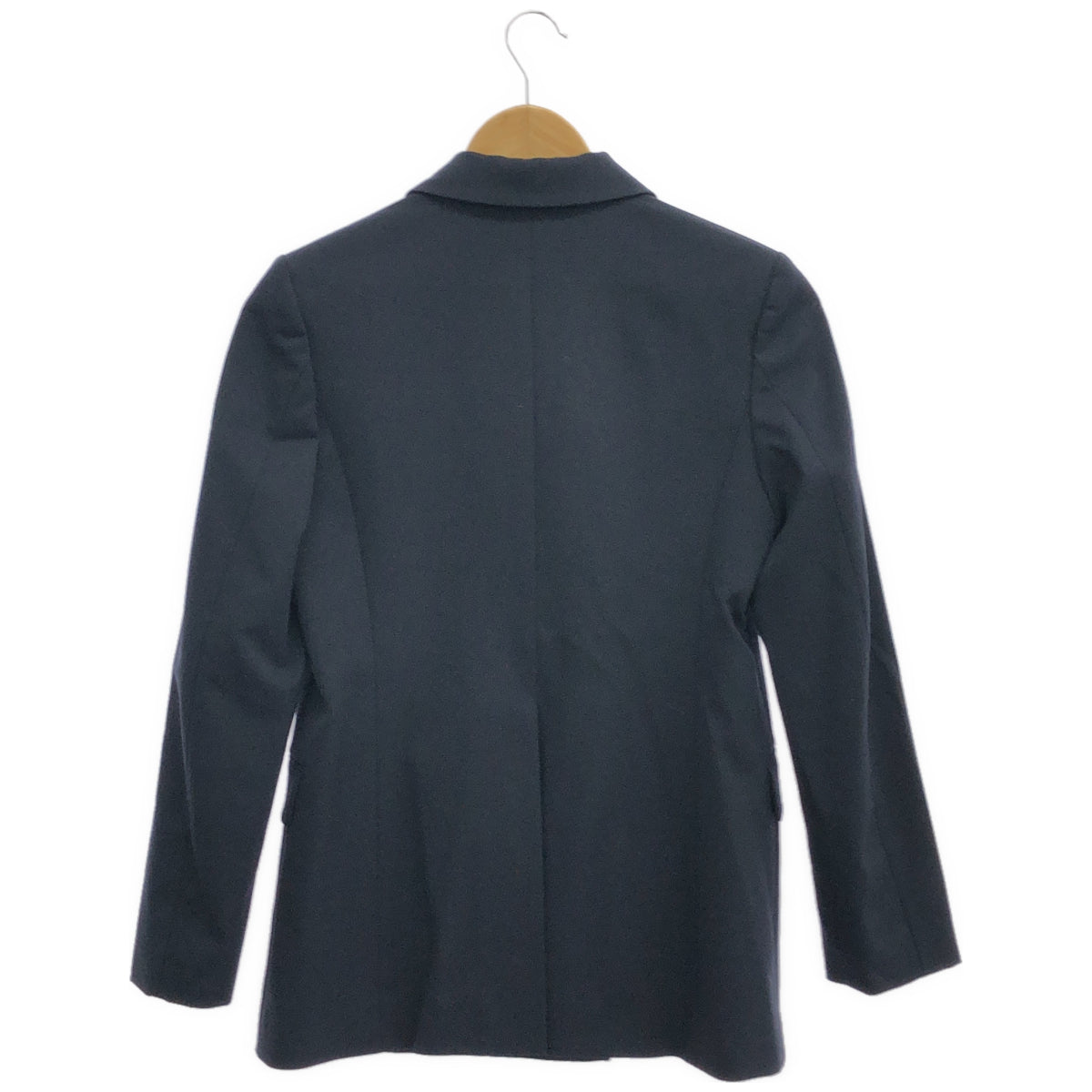 theory luxe セオリーリュクス 03-3304119 Eden Shannon str ネイビー ウール混 ダブルブレスト テーラードジャケット ジャケット