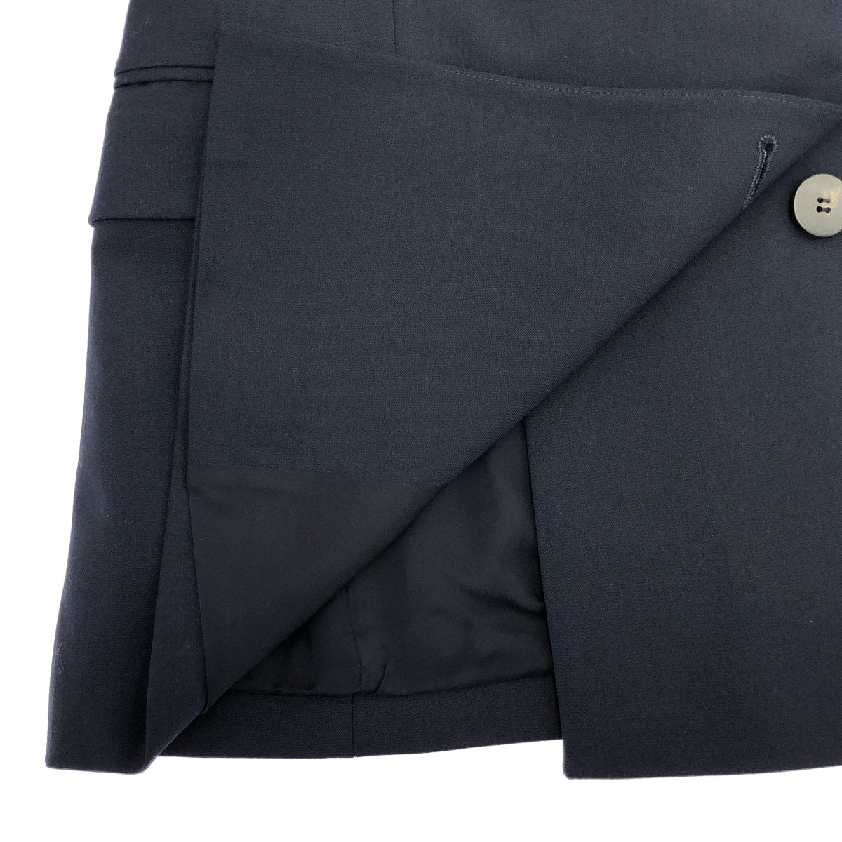 theory luxe セオリーリュクス 03-3304119 Eden Shannon str ネイビー ウール混 ダブルブレスト テーラードジャケット ジャケット