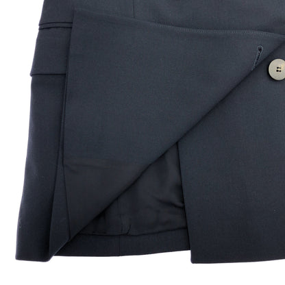theory luxe セオリーリュクス 03-3304119 Eden Shannon str ネイビー ウール混 ダブルブレスト テーラードジャケット ジャケット