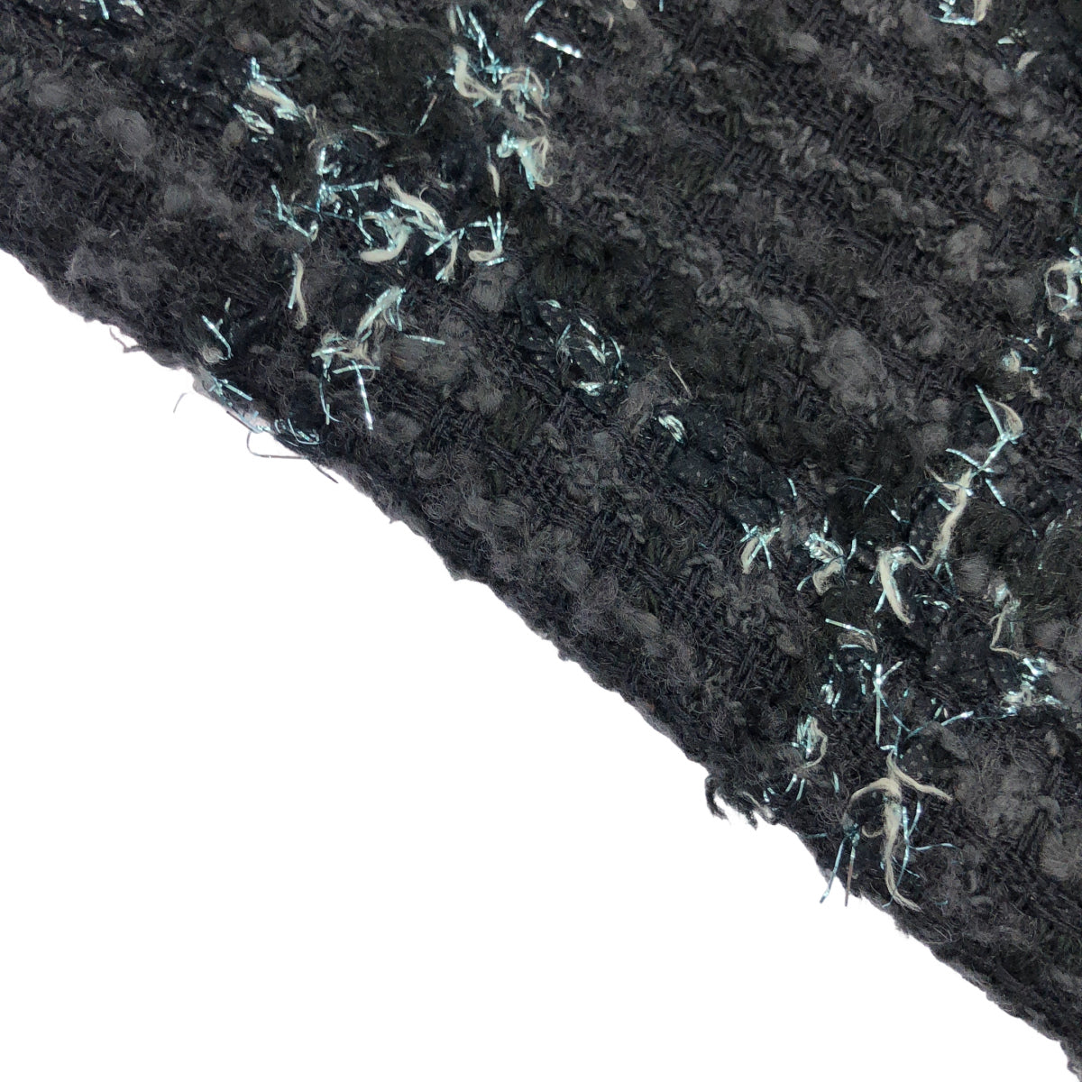 theory luxe セオリーリュクス 03-3404101 MISTY TWEED NICOLE STR ブラック メタルボタンノーカラーツイードジャケット ジャケット