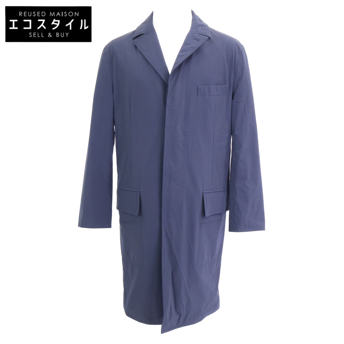 HERMES エルメス 【美品/国内正規】11-5525 MANTEAU LIVERPOO 比翼 チェスター コート