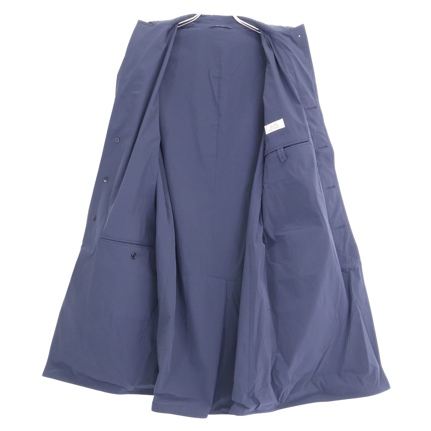 HERMES エルメス 【美品/国内正規】11-5525 MANTEAU LIVERPOO 比翼 チェスター コート