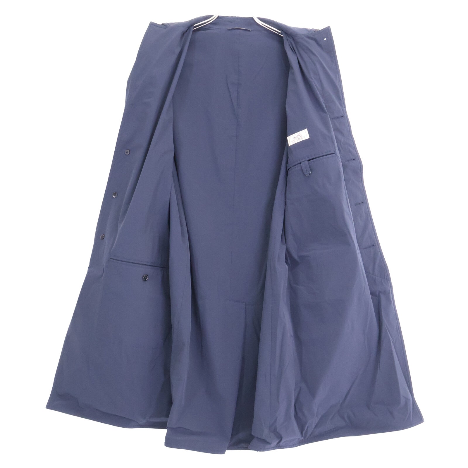 HERMES エルメス 【美品/国内正規】11-5525 MANTEAU LIVERPOO 比翼 チェスター コート