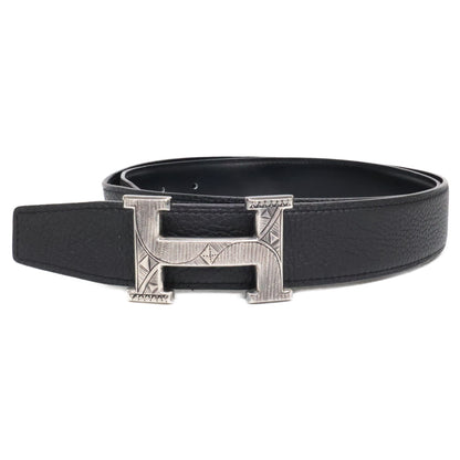 HERMES エルメス A刻 Ag925 トリヨンクレマンス x ボックスカーフ トゥアレグHバックル コンスタンス ベルト