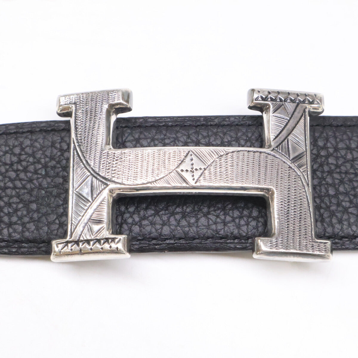 HERMES エルメス A刻 Ag925 トリヨンクレマンス x ボックスカーフ トゥアレグHバックル コンスタンス ベルト