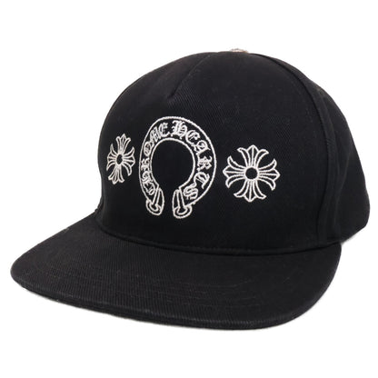Chrome hearts クロムハーツ 2238-304-2712 925 Horseshoe Cross Baseball Cap/ホースシュー＆クロス刺繍 ベースボールキャップ 帽子
