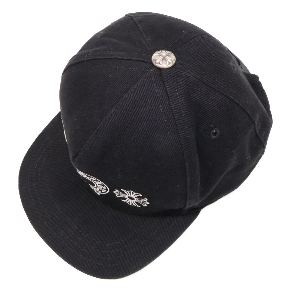 Chrome hearts クロムハーツ 2238-304-2712 925 Horseshoe Cross Baseball Cap/ホースシュー＆クロス刺繍 ベースボールキャップ 帽子