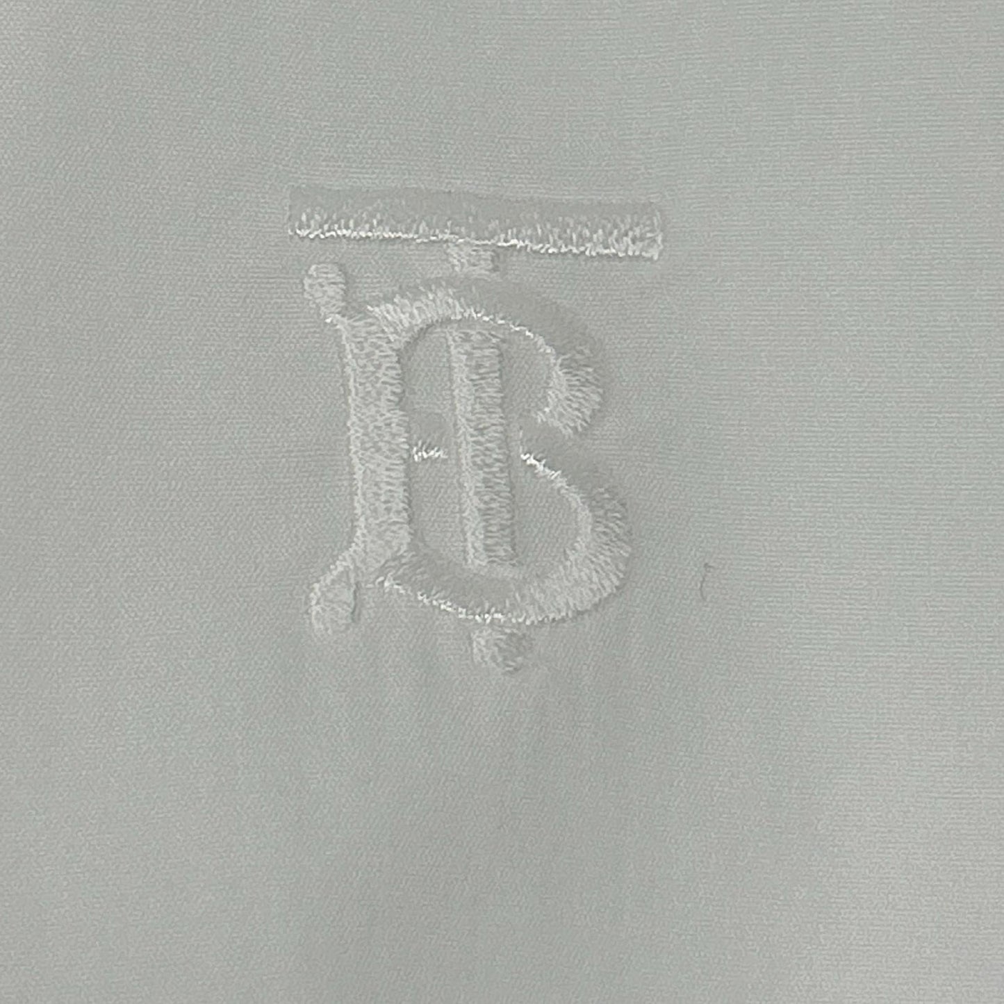 BURBERRY バーバリー 8032308 ホワイト コットンポプリン TBモノグラム刺繍 ヴィンテージチェック ロングスリーブボタンシャツ トップス