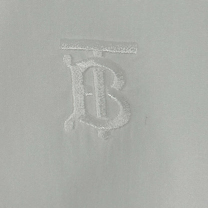 BURBERRY バーバリー 8032308 ホワイト コットンポプリン TBモノグラム刺繍 ヴィンテージチェック ロングスリーブボタンシャツ トップス