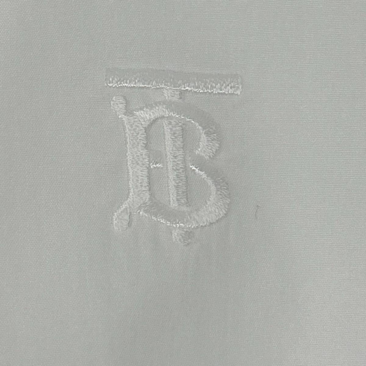 BURBERRY バーバリー 8032308 ホワイト コットンポプリン TBモノグラム刺繍 ヴィンテージチェック ロングスリーブボタンシャツ トップス